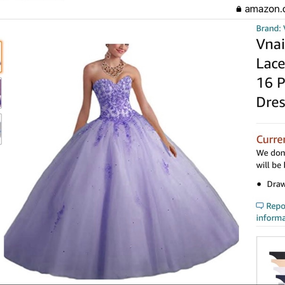Lavender Tulle Princess Dress